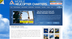 Desktop Screenshot of mobilehelicoptercharter.com