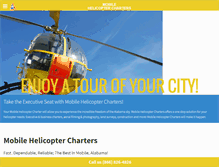 Tablet Screenshot of mobilehelicoptercharter.com